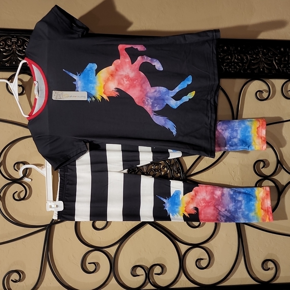 Girls Unicorn Outfit Size 10